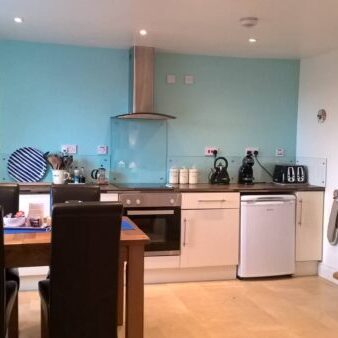 Well-equipped kitchen diner accommodates six comfortably